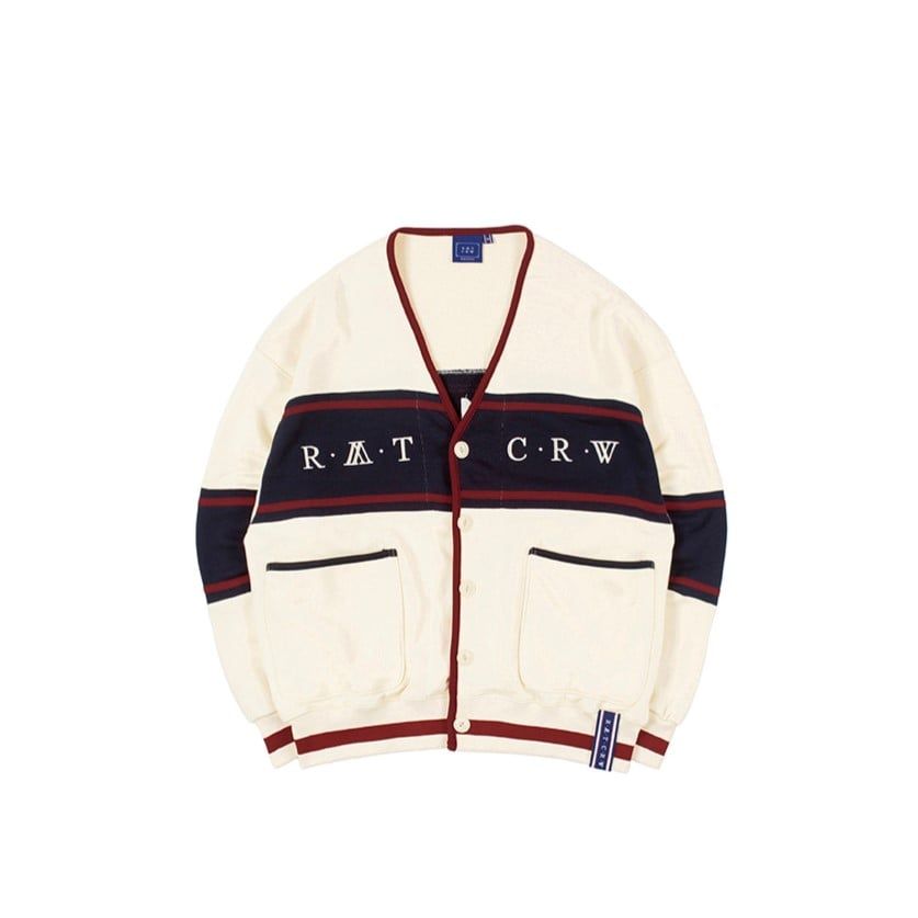  Áo Cardigan RMTCRW [ROMANTIC CROWN] - 21C BOYS COTTON CARDIGAN OATMEAL Size L 