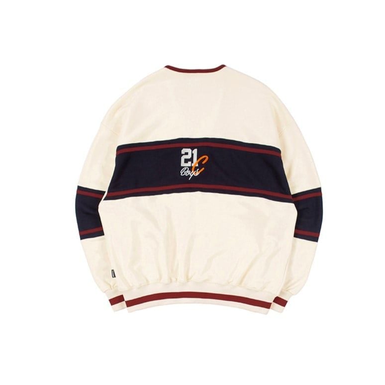  Áo Cardigan RMTCRW [ROMANTIC CROWN] - 21C BOYS COTTON CARDIGAN OATMEAL Size L 