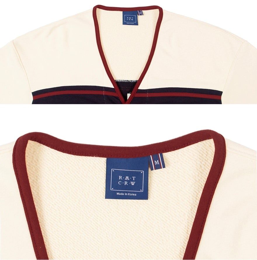  Áo Cardigan RMTCRW [ROMANTIC CROWN] - 21C BOYS COTTON CARDIGAN OATMEAL Size L 