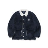  Áo Khoác RMTCRW [ROMANTIC CROWN] - FLEECE BUTTON JACKET NAVY 