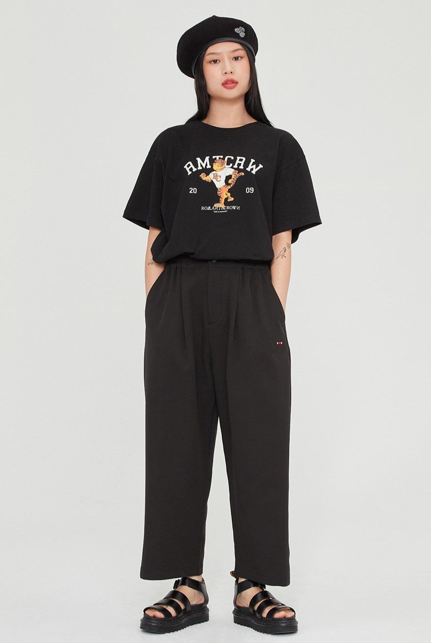  Áo Thun RMTCRW [ROMANTIC CROWN] -  ENERGETIC TIGER TEE BLACK 