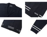  Áo Khoác RMTCRW [ROMANTIC CROWN] -  NOTCHED LAPEL KNIT BLAZER NAVY 
