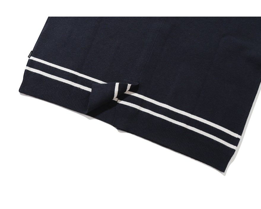  Áo Khoác RMTCRW [ROMANTIC CROWN] -  NOTCHED LAPEL KNIT BLAZER NAVY 