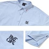  Áo Sơ Mi RMTCRW [ROMANTIC CROWN] -   RECENT LOGO OXFORD SHIRT BLUE 