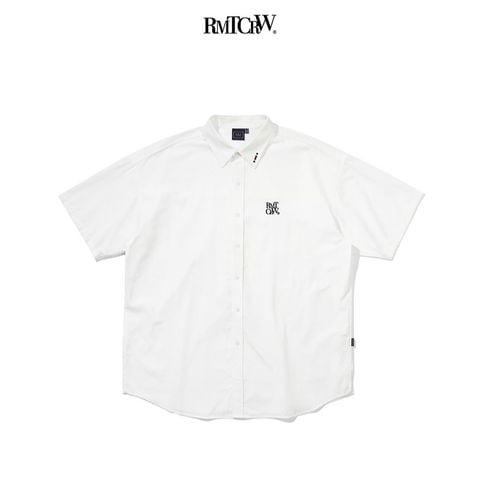 Áo Sơ Mi RMTCRW [ROMANTIC CROWN] -   RECENT LOGO OXFORD SHIRT WHITE