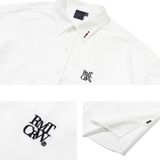  Áo Sơ Mi RMTCRW [ROMANTIC CROWN] -   RECENT LOGO OXFORD SHIRT WHITE 