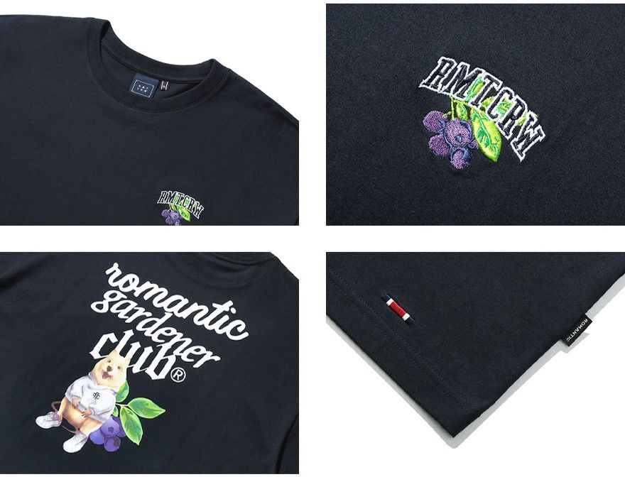  Áo Thun Cardigan RMTCRW [ROMANTIC CROWN] - FRUIT QUOKKA TEE NAVY 