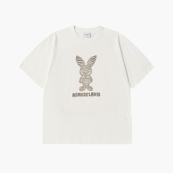 Áo thun ADLV - Acmé de la vie Stripe Rabbit - 25SS-TP-SS-AW-SRA-BLK