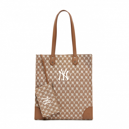  Túi MLB Korea - TOTE MLB MONOGRAM JACQUARD SHOPPER BAG NEW YORK YANKEES - 3AORL031N-50BGS 