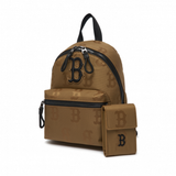  Balo MLB Korea - MONOGRAM NYLON JACQUARD MINI BACKPACK NEW YORK YANKEES - 3ABKS011N-43BGD 