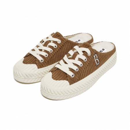  GIÀY MLB - Playball Corduroy Mule Brown - 3AMUUD116-43BRS 