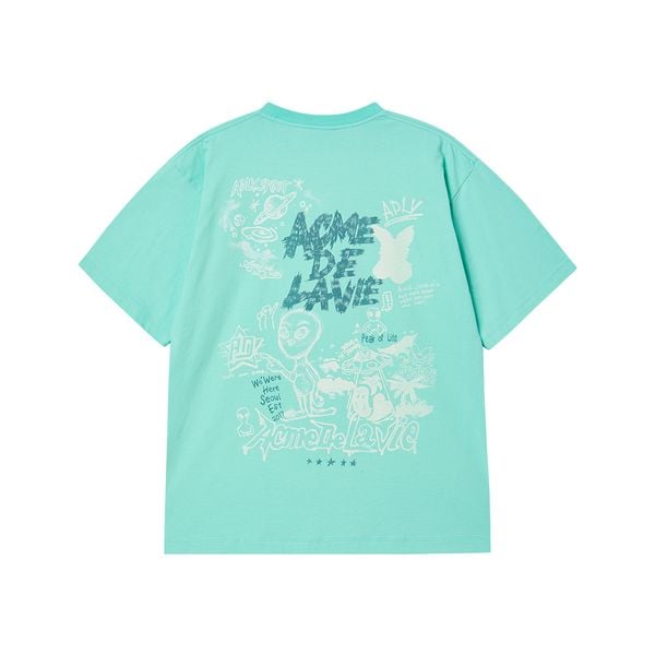 Áo thun ADLV - Acmé de la vie Universe Alien Short Sleeve T-shirt
