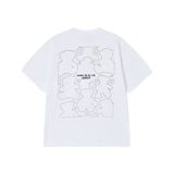  Áo thun ADLV - Acmé de la vie Bear Doll Line Archive White 