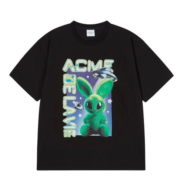  Áo thun ADLV - Acmé de la vie Real Alien Fuzzy Rabbit Black 