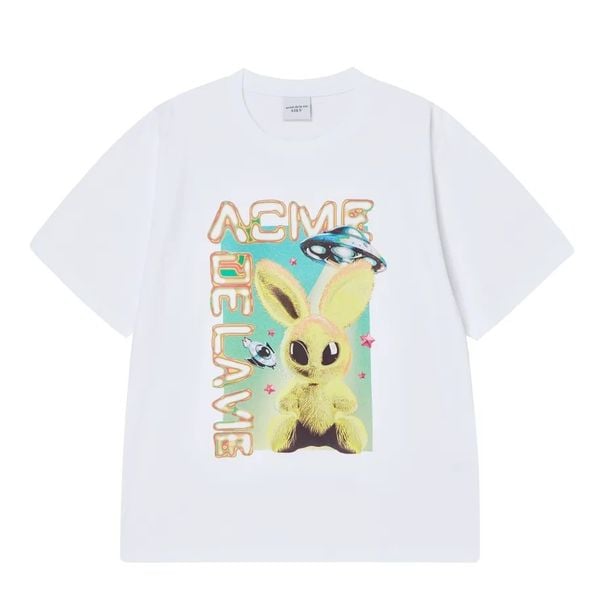  Áo thun ADLV - Acmé de la vie Real Alien Fuzzy Rabbit White 