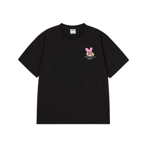  Áo thun ADLV - Acmédelavie Fuzzy Rabbit Shinchan Short Sleeve T-Shirt 