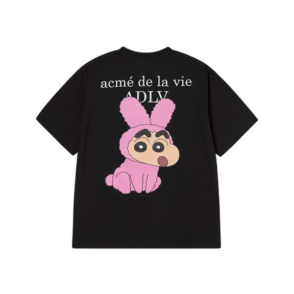  Áo thun ADLV - Acmédelavie Fuzzy Rabbit Shinchan Short Sleeve T-Shirt 