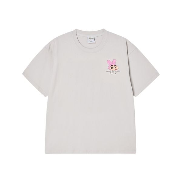  Áo thun ADLV - Acmédelavie Fuzzy Rabbit Shinchan Short Sleeve T-Shirt 
