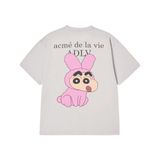  Áo thun ADLV - Acmédelavie Fuzzy Rabbit Shinchan Short Sleeve T-Shirt 