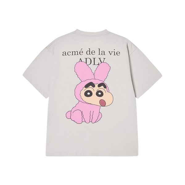  Áo thun ADLV - Acmédelavie Fuzzy Rabbit Shinchan Short Sleeve T-Shirt 
