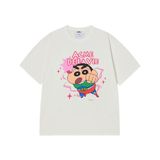  Áo thun ADLV - Acmédelavie Crayon Shinchan Action Kamen Shinchan Short Sleeve T-Shirt 