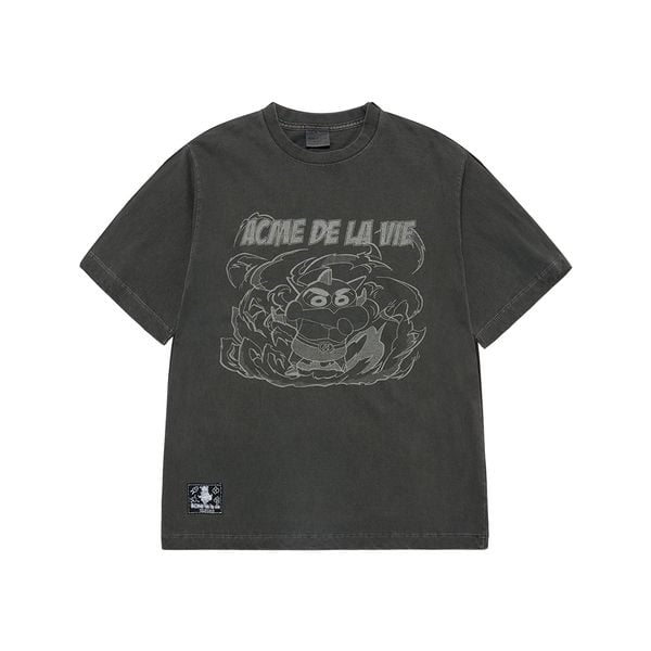  Áo thun ADLV - Acmédelavie Crayon Shinchan Cartoon Pigment Short Sleeve T-Shirt 