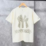  Áo Thun New Era - [Unisex] NY Yankees Freestyle T-Shirt Cream - 12224555 