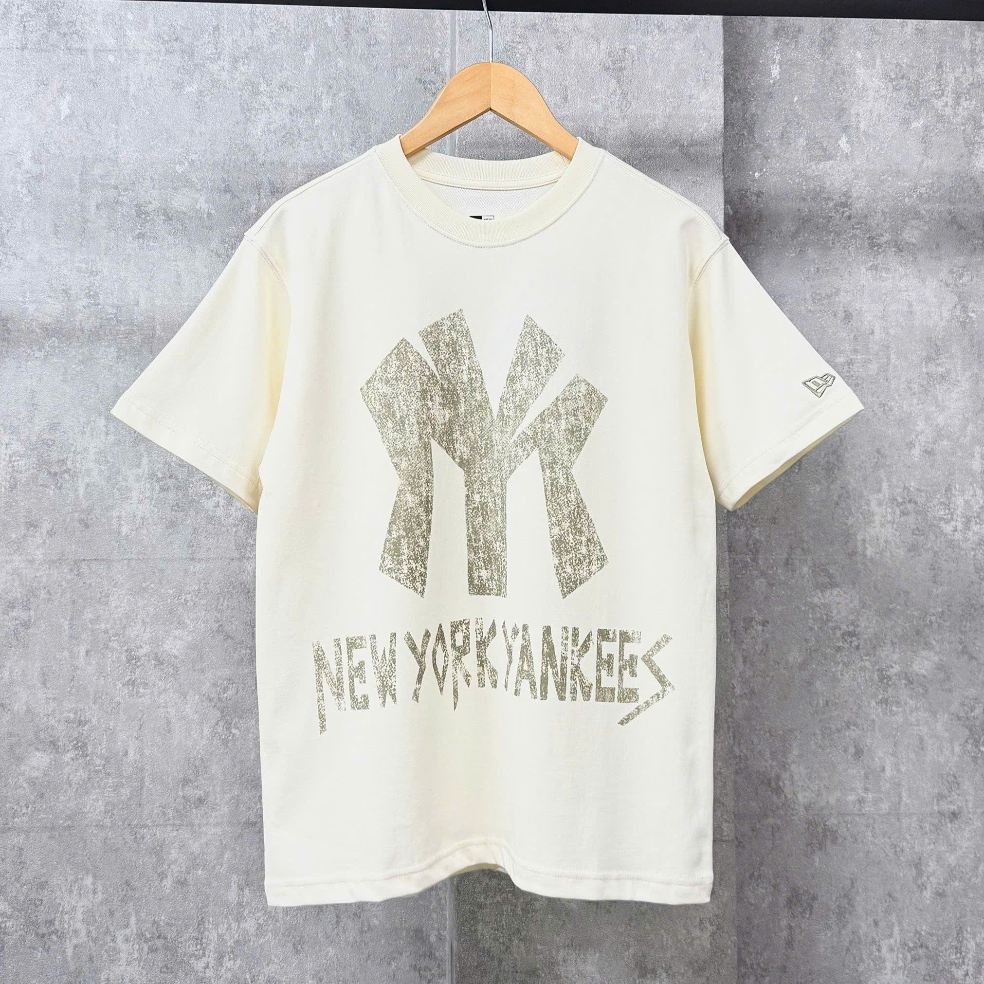 Áo Thun New Era - [Unisex] NY Yankees Freestyle T-Shirt Cream - 12224555 