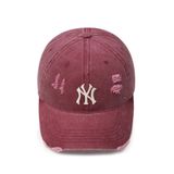  Nón MLB Korea - [Unisex] Damage Washed Unstructured Ball Cap NY Yankees - 3ACPVV34N-50BDS 