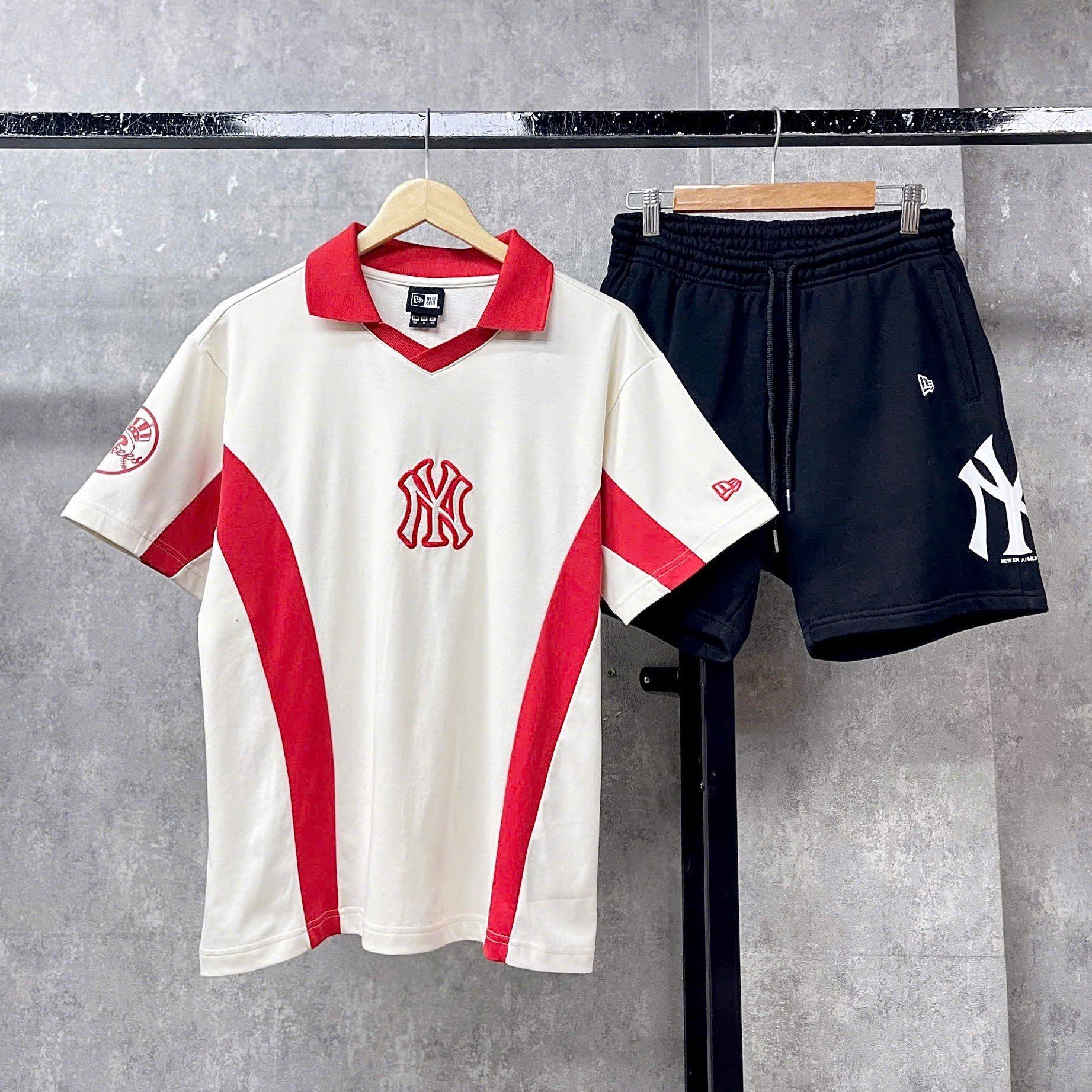  Áo Thun Polo New Era - [Unisex] NY Yankees Hip Line White Red - 19220193 