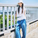  Nón Bucket MLB - [Unisex] Color Denim New York Yankee Bucket - 3AHTD025N-50CRS 