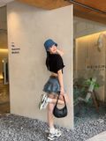  Nón Bucket MLB - Denim Random Embo Monogram - 3AHTDP14N-50BLL 