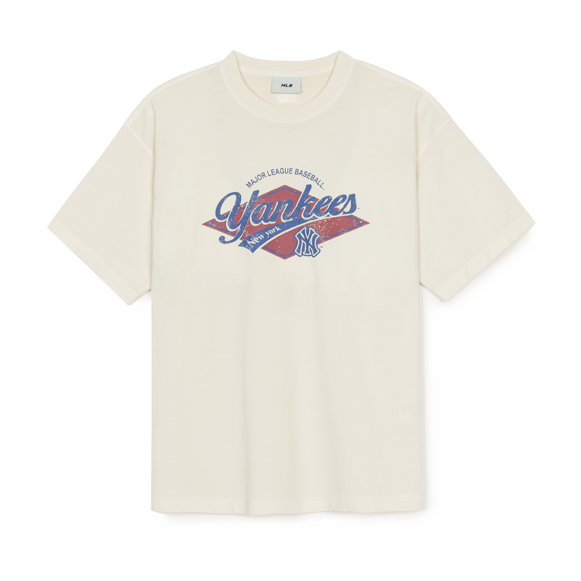 Áo thun MLB Vintage Washing Graphic Overfit NY Yankees