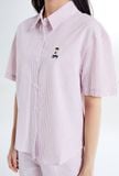  Set Áo Quần Sơ Mi WHOAU [Nữ] - (Woody) Seersucker Short Sleeve Shirt - SPYWF26G51 