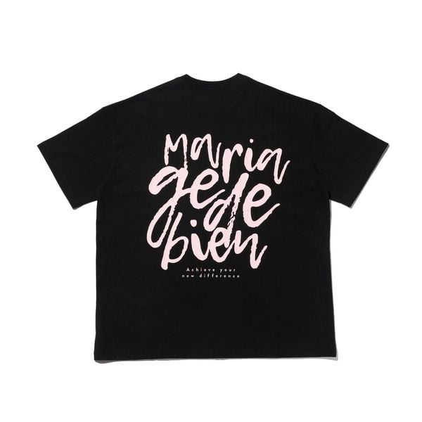 Áo thun Mariagedebien (MGDB) - Black/Pink T-shirt