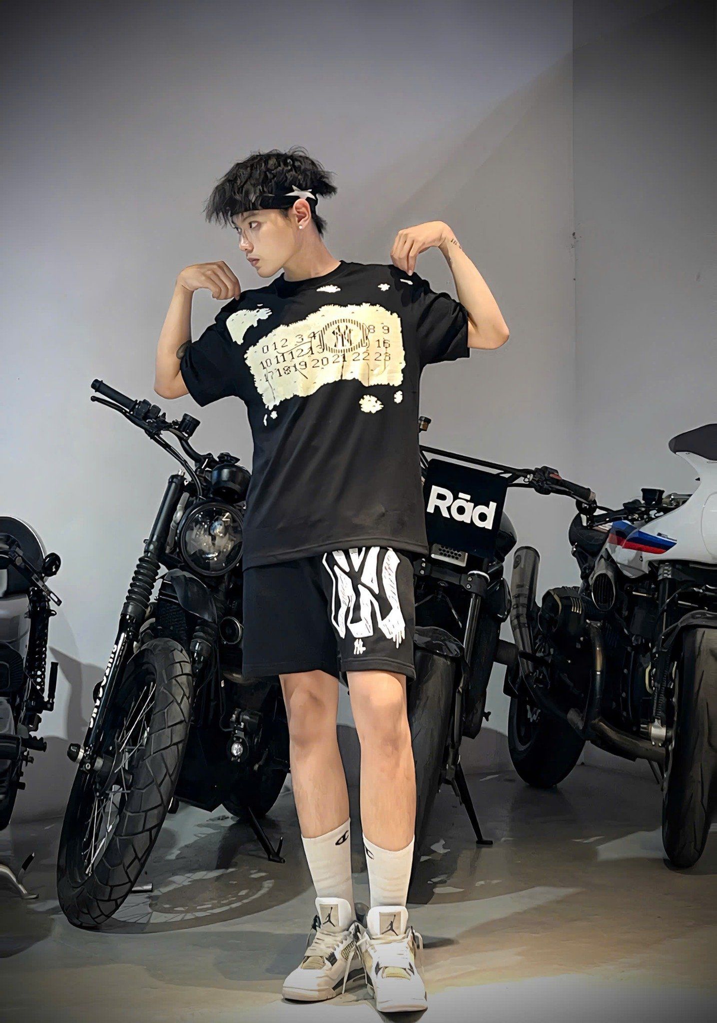  Áo Thun New Era - [Unisex] NY IT Number Black 