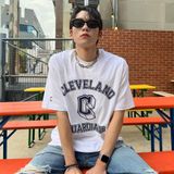  Áo thun MLB - VARSITY OVERFIT CLEVELAND GUARDIANS - 3ATSV0233-45WHS 