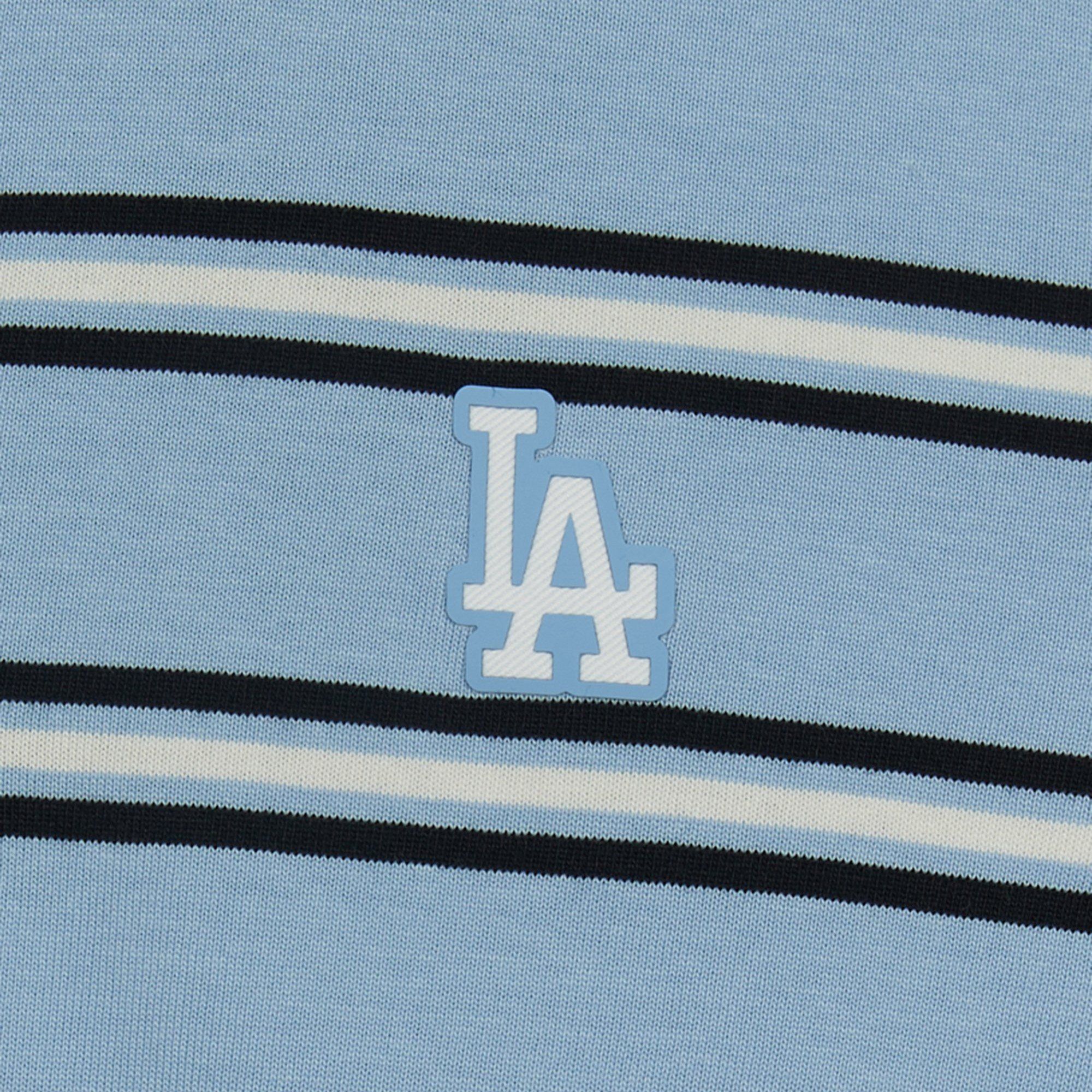  Áo Polo MLB [Nữ] Varsity Stripe Crop Collar T-Shirt NY Yankees - 3FPQV0253-07SBL 