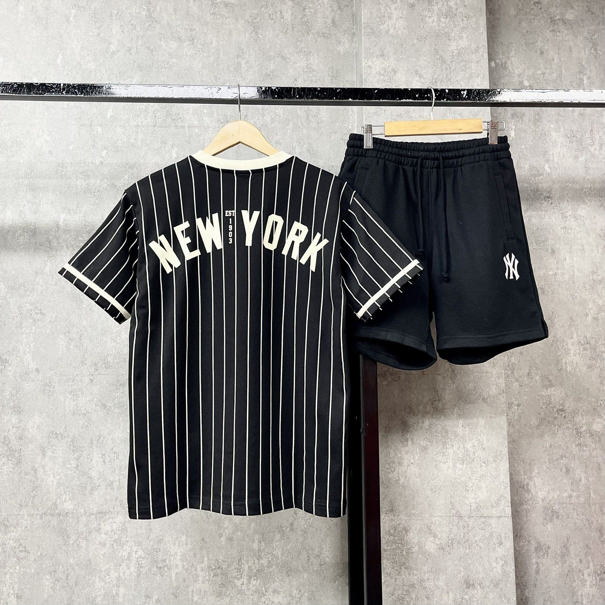  Áo Thun New Era - [Unisex] NY Baseball T-Shirt Black 