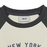  Áo thun MLB [Nữ] Varsity Vintage Washing Raglan Crop T-Shirt NY Yankees - 3FTSV0853-50CRS 