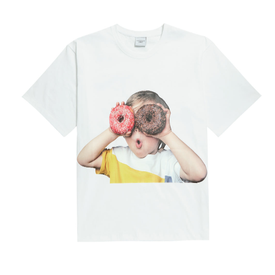Áo ADLV Baby Face Short Sleeve T-Shirt White Donuts 1