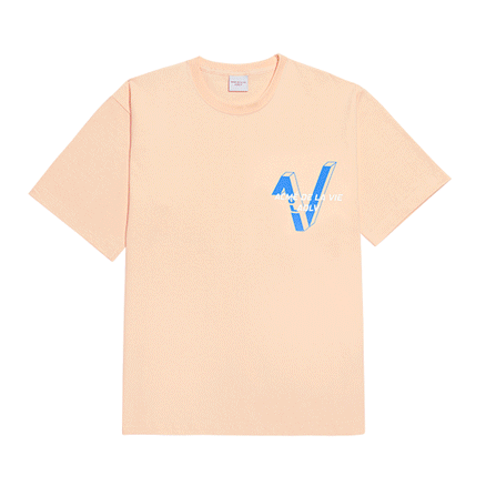  Áo thun - Acmé de la vie - ADLV V SYMBOL LOGO SHORT SLEEVE T-SHIRT BEIGE 