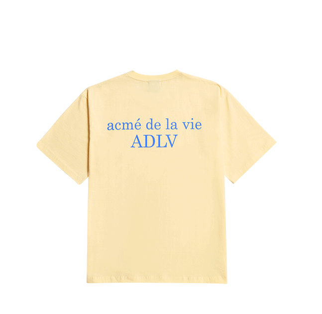  Áo thun - Acmé de la vie - ADLV BASIC SHORT SLEEVE T-SHIRT 2 LIGHT YELLOW 