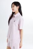  Set Áo Quần Sơ Mi WHOAU [Nữ] - (Woody) Seersucker Short Sleeve Shirt - SPYWF26G51 