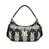  Túi MLB Korea - ARGYLE MONOGRAM TRAP HOBO BAG NEW YORK YANKEES - 3ABQS072N-50BKS 