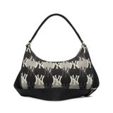  Túi MLB Korea - ARGYLE MONOGRAM TRAP HOBO BAG NEW YORK YANKEES - 3ABQS072N-50BKS 