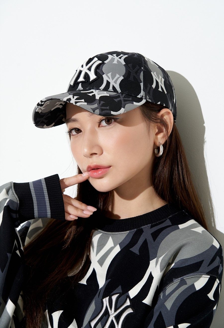  Nón MLB - ARGYLE ACCESSORY UNISEX BALL CAP NEW YORK YANKEES - 3ACPM222N 50BKS 