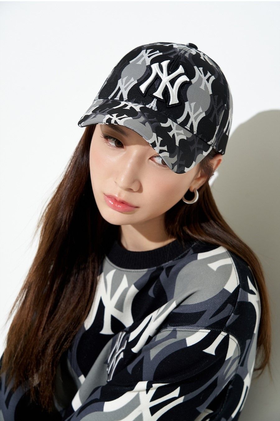  Nón MLB - ARGYLE ACCESSORY UNISEX BALL CAP NEW YORK YANKEES - 3ACPM222N 50BKS 