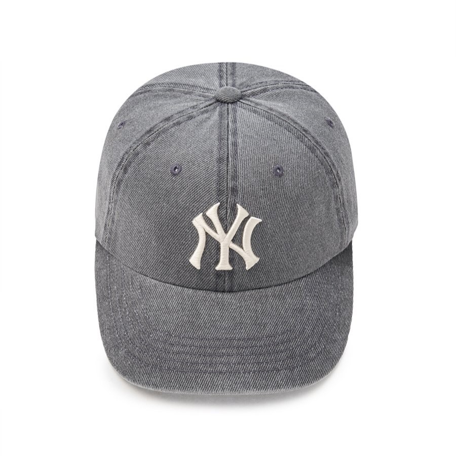★MLB Korea★ W fit pigment unstructured ball cap NY Gray 3A Nón MLB Fit Pigment Unstructured Ball Cap NY Yankees