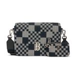  Túi MLB Korea Checker Board Jacquard Crossbody Boston - 3ACRM062N-43BKS 